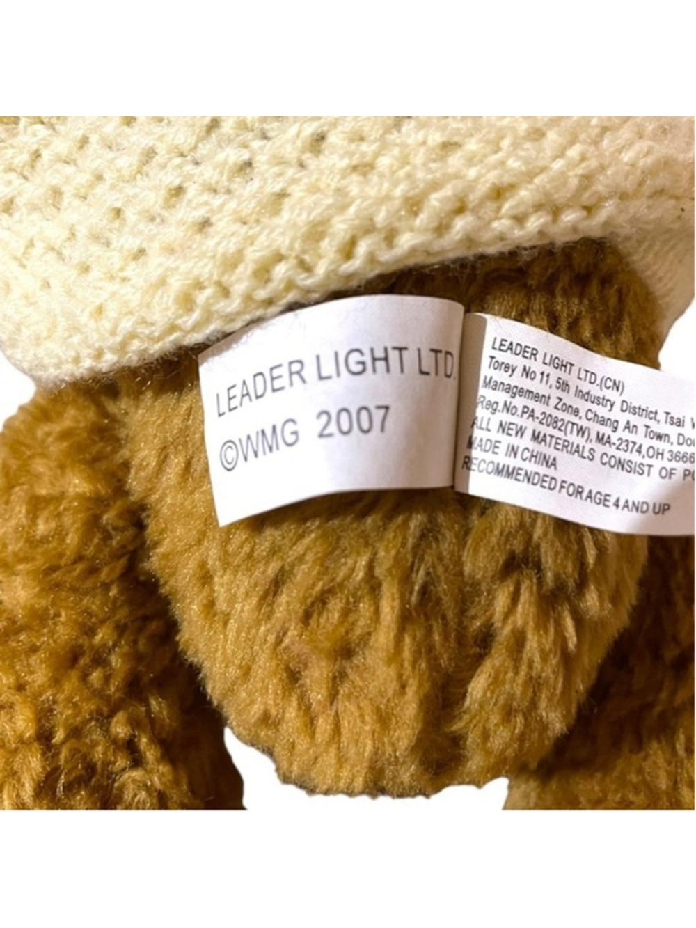 TENDER Hearts Treasures Teddy Bear Plush Stuffed Animal Jointed Sweater Plush - Picture 10 of 12